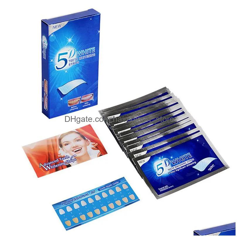 teeth whitening strips 14 pouches 28 strip oral hygiene for stains removal