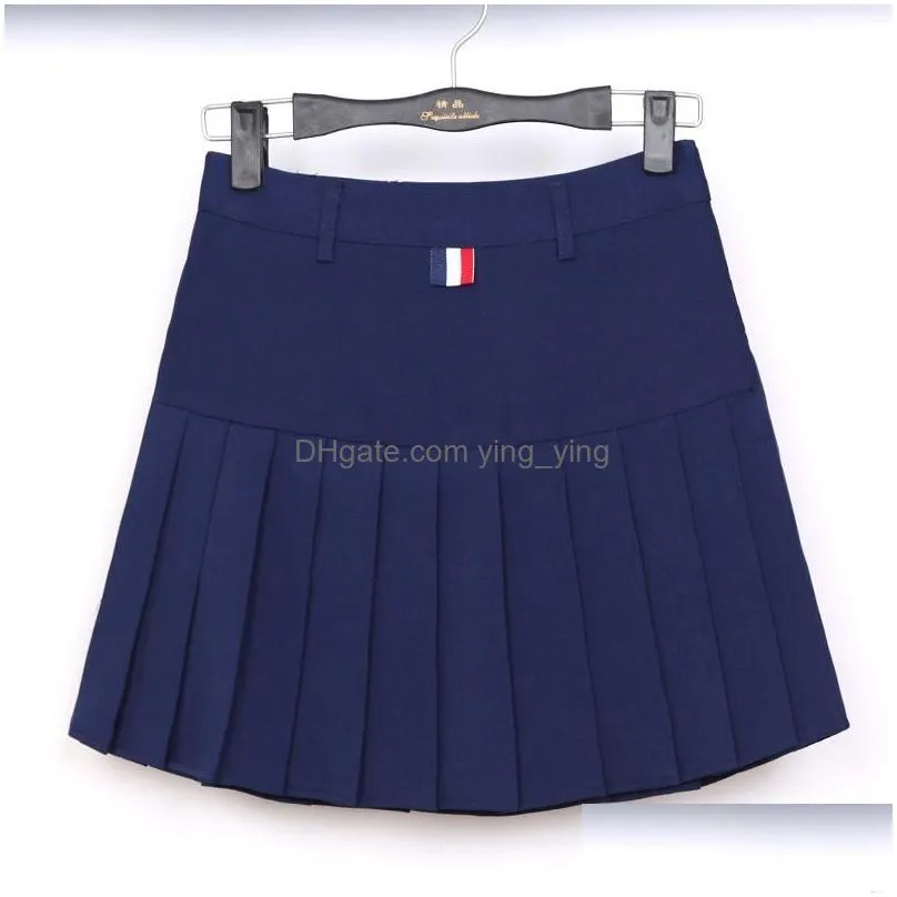 harajuku ulzzang high waist ball denim pleated skirts lolita style girls tennis skirt mini cute a-line golf short