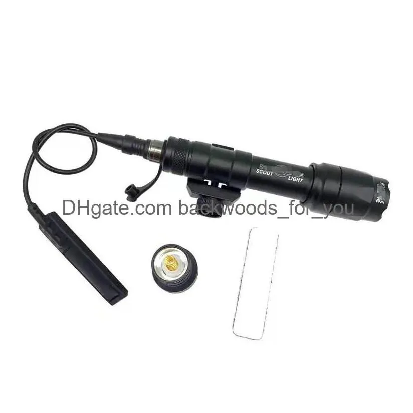 tactical accessories airsoft surefir m600 m600c scout flashlight lumens led tatical hunting gun weapon light with dual function tape