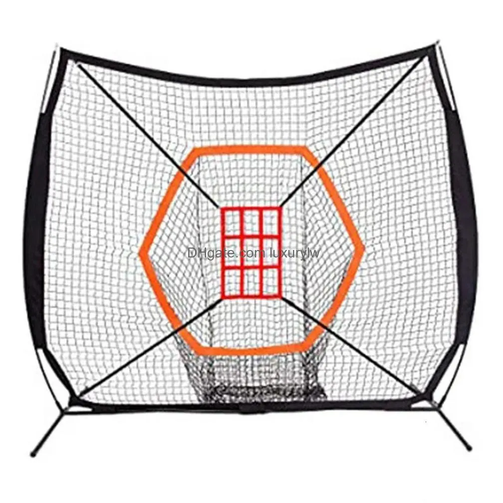 sports gloves practice net baseball softball hitting pitching net backstop screen equipment training aids baseball goods nylon 230421