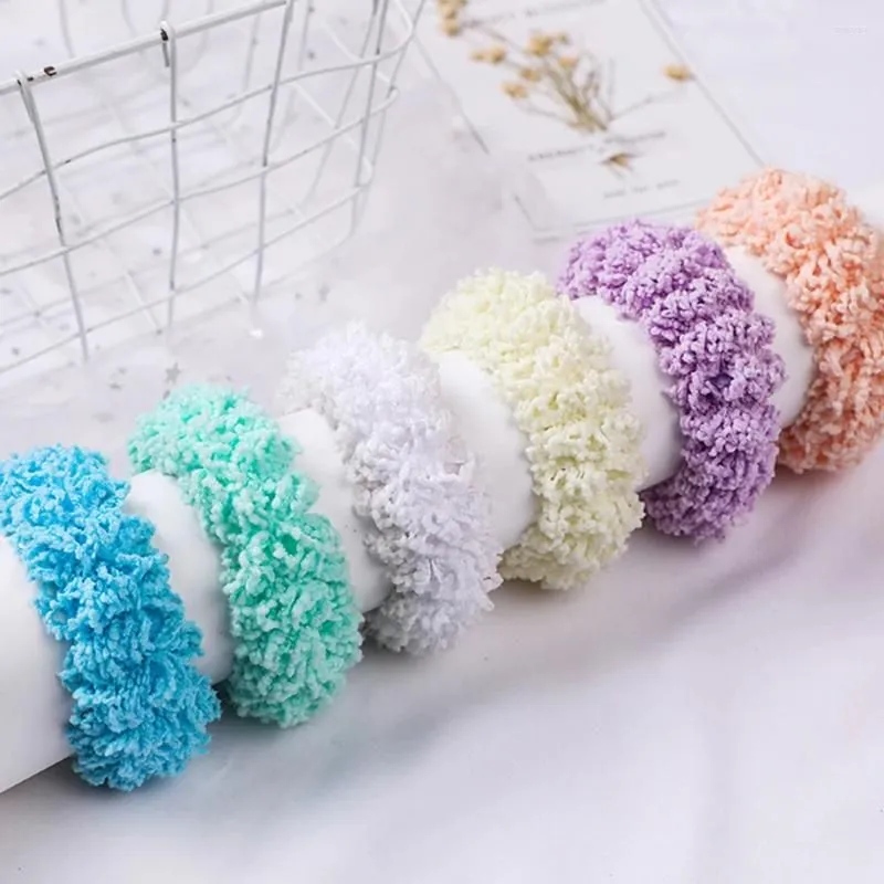 Hair Accessories Fashion Colorful Luminous Plush Ropes Women Girls Ponytail Holder Headwear Scrunchies Elastic Bands