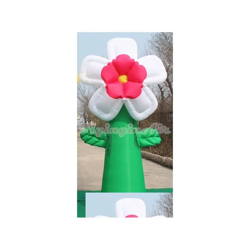 Decorative Flowers & Wreaths Wreaths Customized Mticolor Flower Inflatable Sunflower For Event/Stage Decoration Drop Delivery Home Gar Otnhe