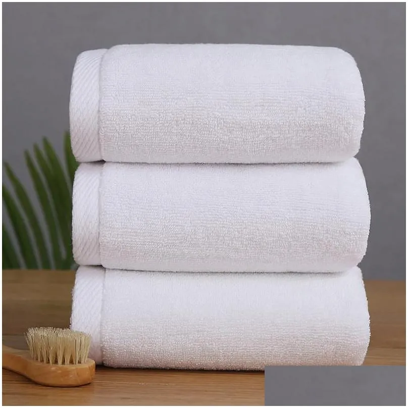 Towel New Sublimation Blank Beach Cotton Large Bath Soft Absorbent Dish Drying Cleaning Kerchief Home Bathroom Drop Delivery Home Gard Dhbzo