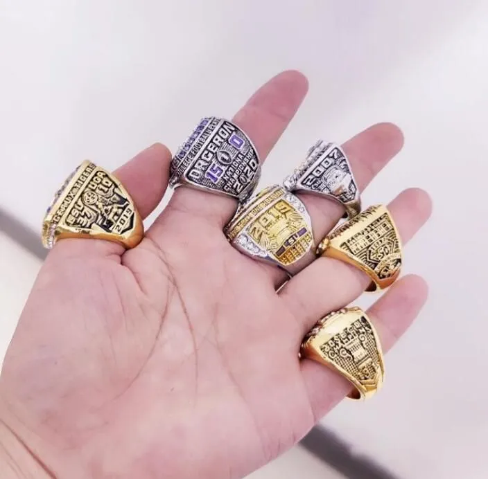 LSU 6pcs 2003 - 2019 Tigers nationals Team champions Championship Ring Souvenir Men Fan Gift 2019 2020 wholesal