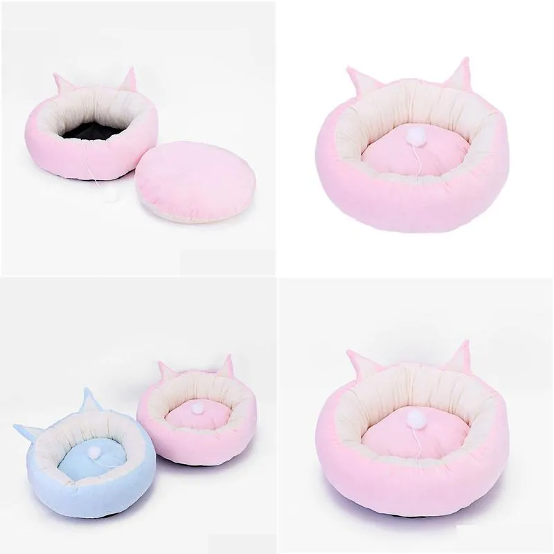 Dog Houses & Kennels Accessories Pet Dogs Kennel Manufacturers For Creative Cute Dog Kennels Summer Hair Ball Mat Cat Can Be Removed A Dhh9R