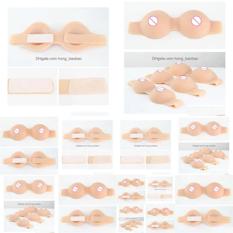 breath form invisible skinless silicone breast prosthesis simulated skin breast prosthesis dress up pseudo mother breast prosthesis breast bra pads g