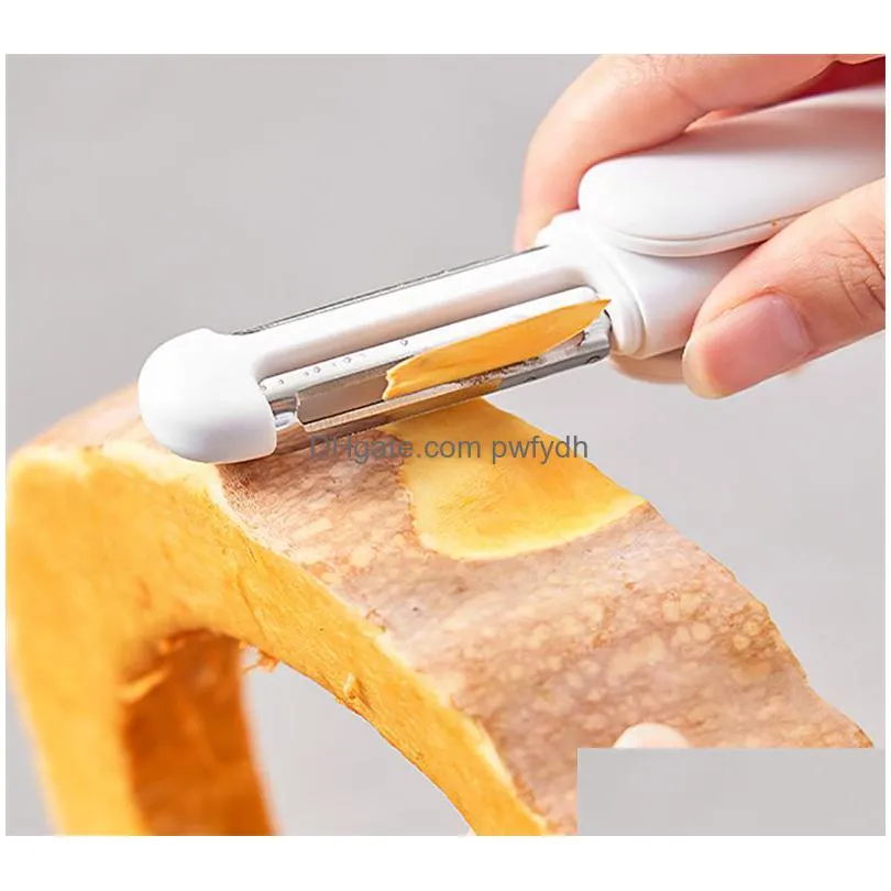 3 in 1 peeler multi-function rotary stainless steel blade peeling knife household vegetable fruit peeler potato grater kitchen gadgets