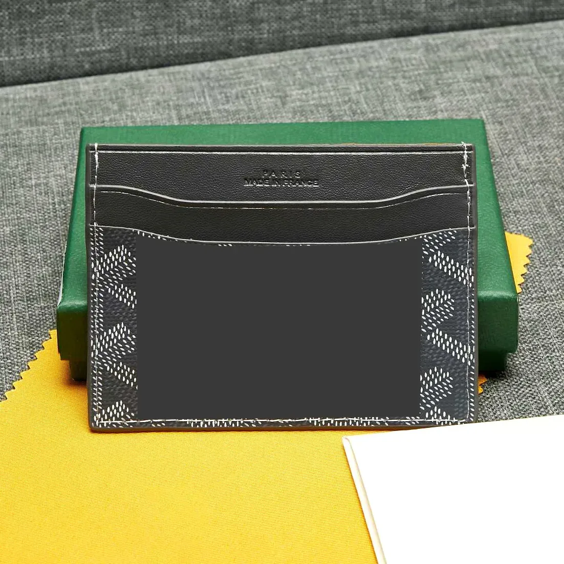 7A quality gy Leather wallets Designer Card Holder coin purse Men and women wallet card holder Key Ring Credit With box wholesale