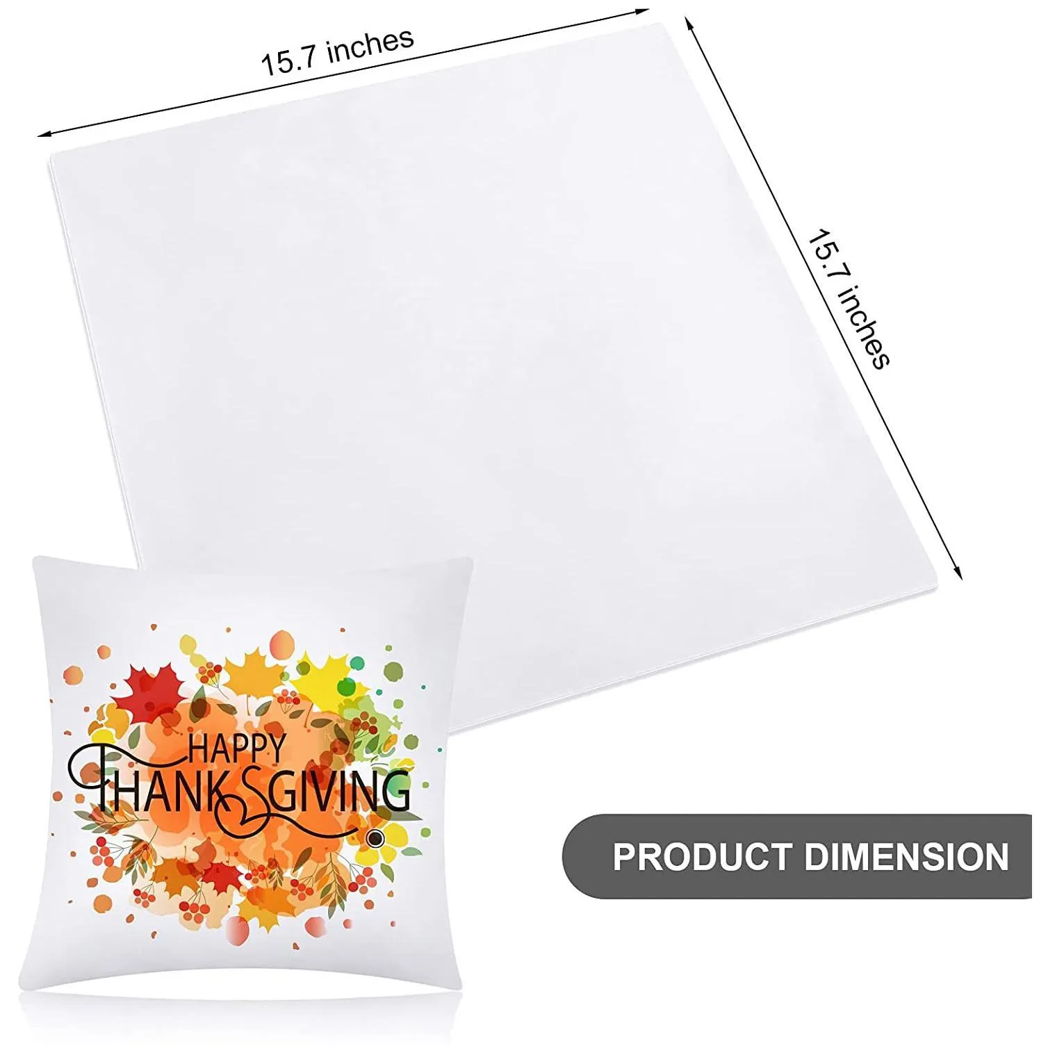 Pillow Case Sublimation Pillow Case White Cushion Ers Blanks Heat Transfer Polyester Peach Skin Throw 15.7 X Inches Drop Delivery Home Dh269