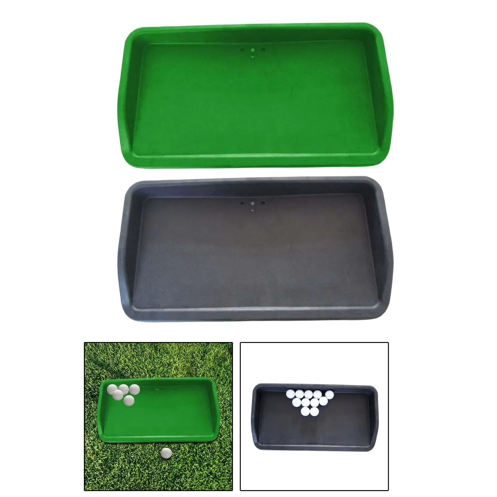 Rubber Golf Ball Tray Practice Aids Golfer Accessory Container Supplies Home