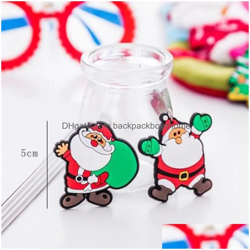 Arts And Crafts Cartoon Christmas Old Man Keychains Key Ring Xmas Gift Pendant Drop Delivery Home Garden Arts, Crafts Gifts Dhokf