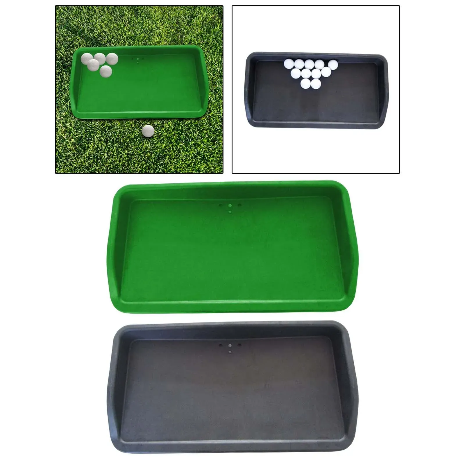 Rubber Golf Ball Tray Practice Aids Golfer Accessory Container Supplies Home