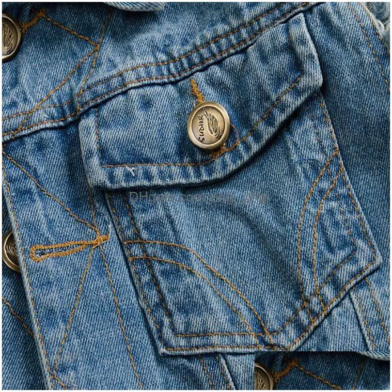 wholesale- 2016 mens jean denim vest light color waistcoat men slim fit sleeveless jacket fashion brand jeans vests z2311