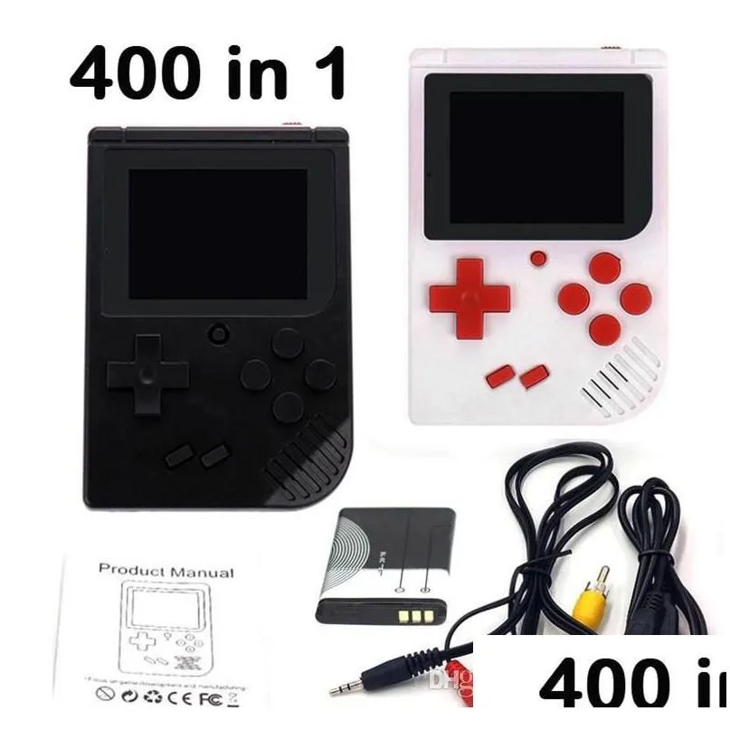 Mini Retro Handheld Portable Game Players Video Console Nostalgic handle Can Store 400 sup Games 8 Bit Colorful LCD