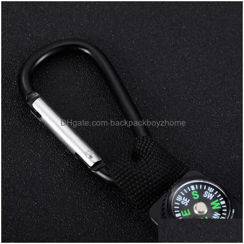 Arts And Crafts 9 Color Pocket Watch Compass Portable Carabiner Nurse Quartz Watches Mtifunctional Outdoor Survival Tool Drop Delivery Dhveb