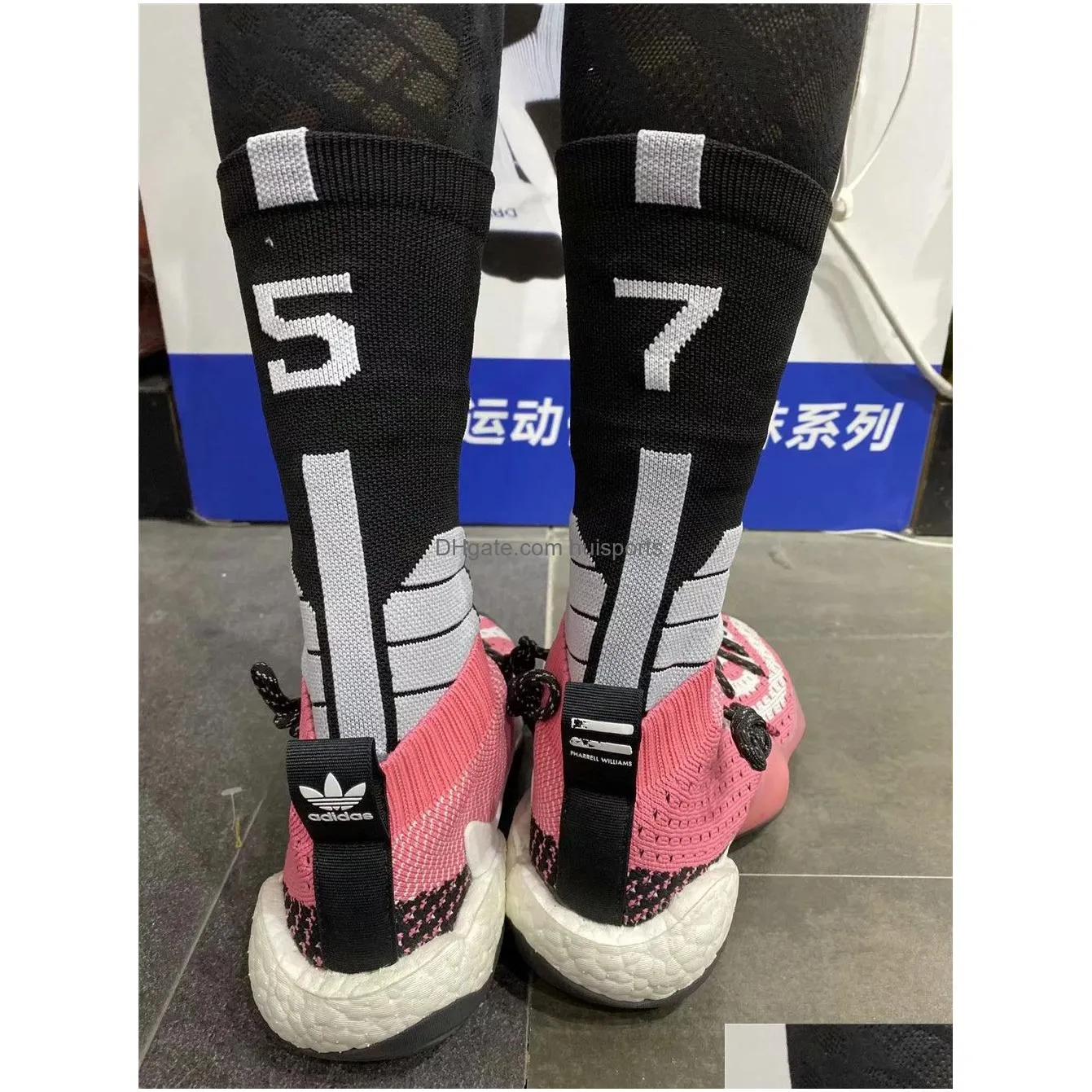 professional collocation 0-9 number basketball socks thick sports socks non-slip durable skateboard towel bottom football soccer