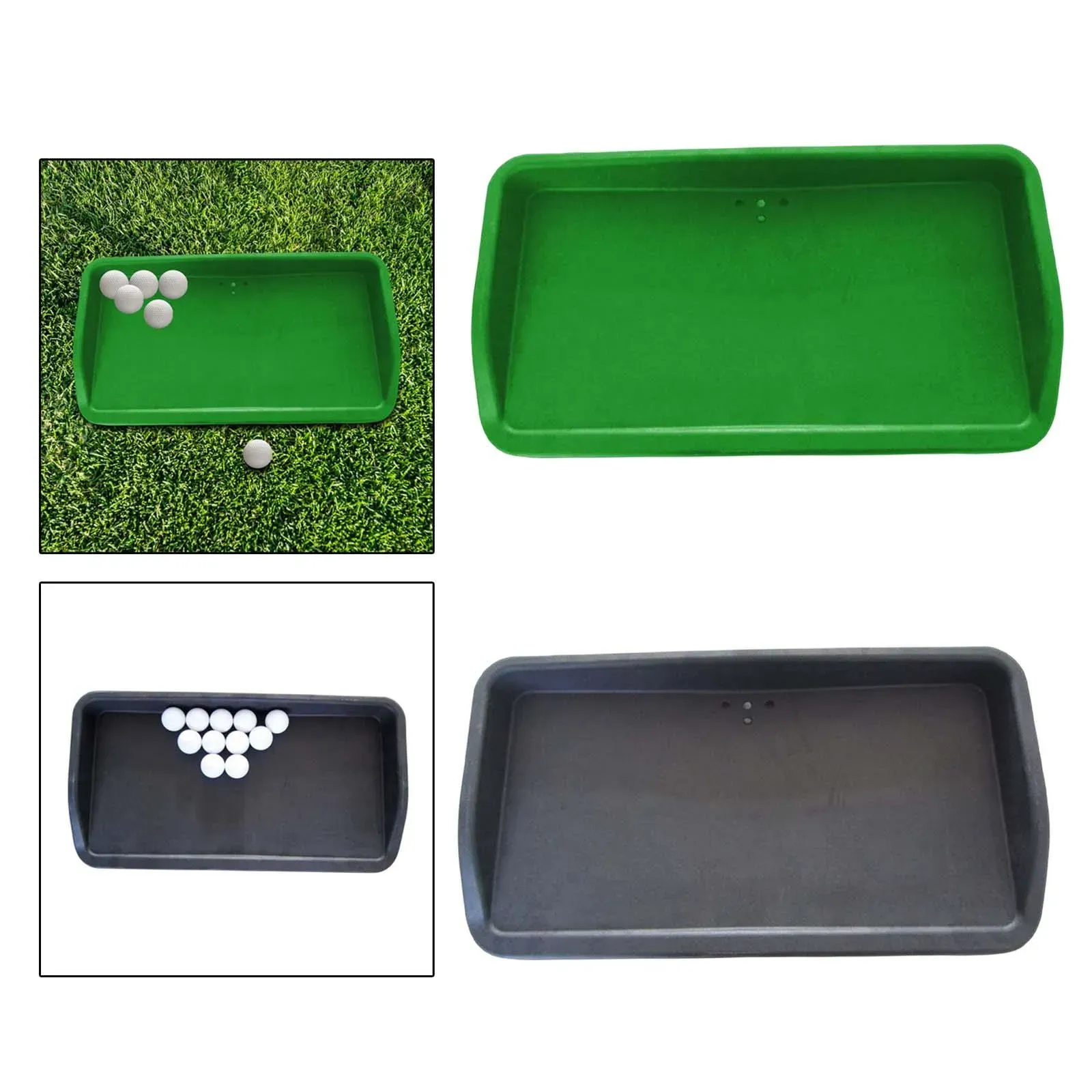 Rubber Golf Ball Tray Practice Aids Golfer Accessory Container Supplies Home