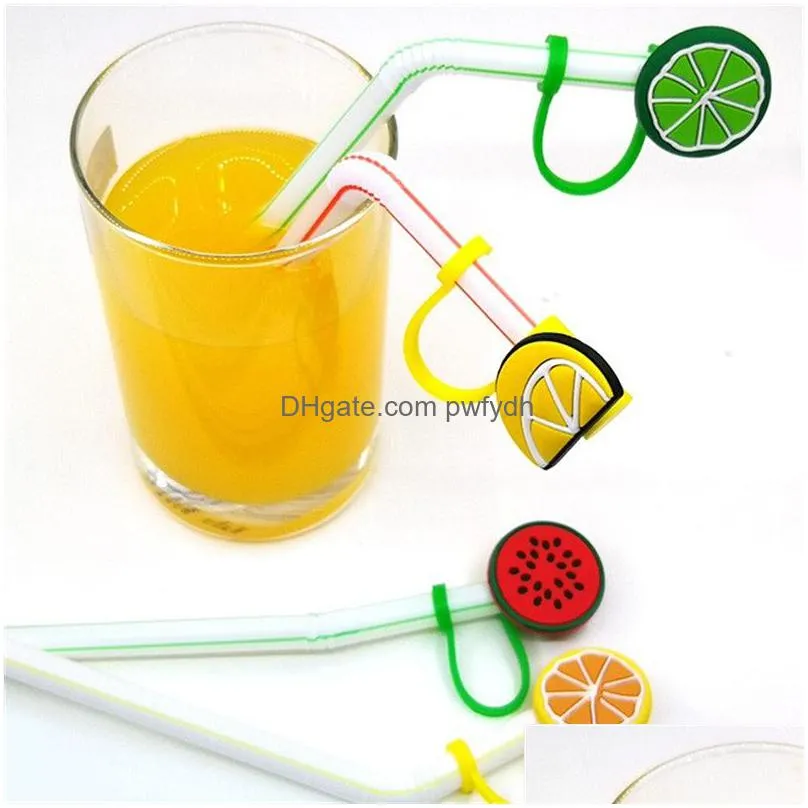 flower shaped straw cover cap reusable silicone straw toppers drinking straws tips lids for 6-8 mm cute straws plugs