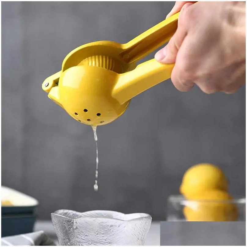 Fruit & Vegetable Tools New Konco Metal Lemon Lime Squeezer Stainless Steel Manual Citrus Press Juicer Hand Juicier  Fruit Tool K Dhj6T