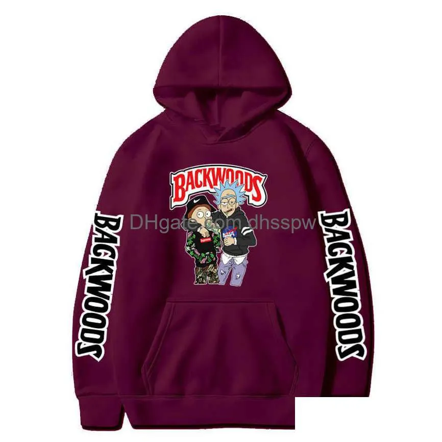  backwoods mens and womens printed pullover hoodie sportswear korean style clothing casual and fun tops for boys and girls h0831