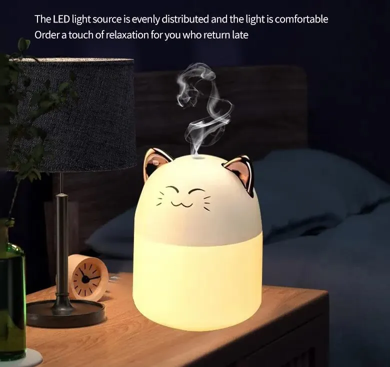 cute pet humidifier mini office desktop air conditioning room air humidification usb small household heavy fog spray