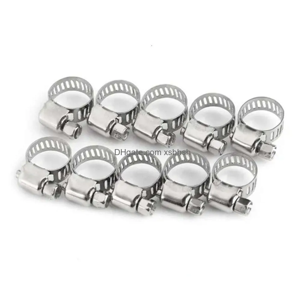  storage bags 10pcs adjustable stainless steel screw band hose clamps car fuel hose clamps pipe clamp worm gear clip hose clamp plier