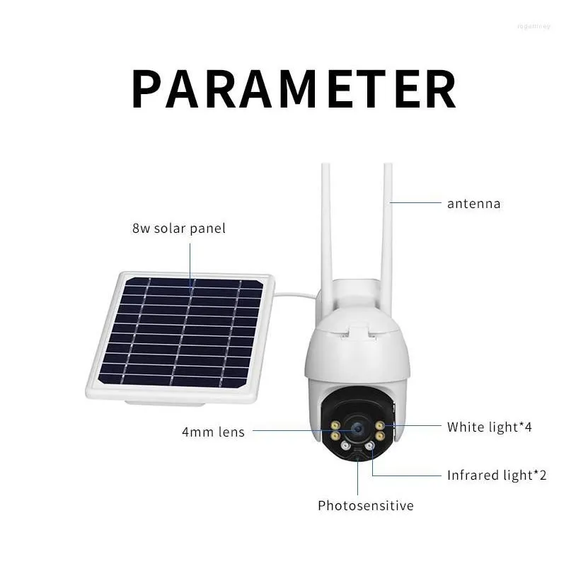 No Need Cable Outdoor Solar Charging 4g Surveillance Camera Wireless 360-degree Mobile Phone Remote Night Vision