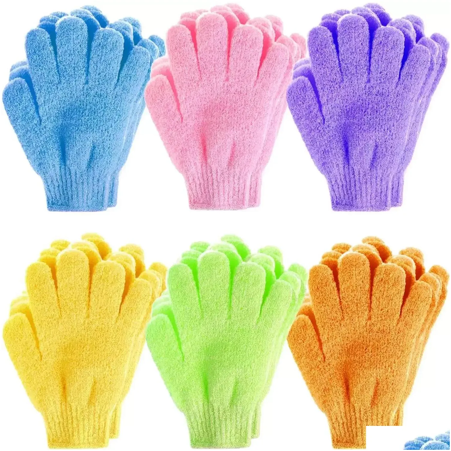 Bath Brushes, Sponges & Scrubbers Moisturizing Spa Skin Care Cloth Bath Glove Brushes Exfoliating Gloves Face Body Bathes Mitten New D Dhtj3