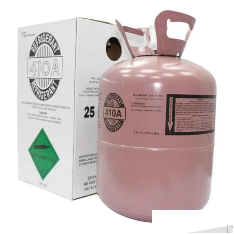 freon steel cylinder packaging r410a 25lb tank cylinder refrigerant for air conditioners