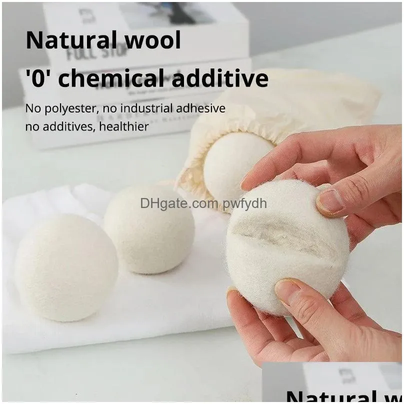 wool dryer balls laundry products premium reusable natural fabric softener static reduces helps dry clothes in laundrys quicker