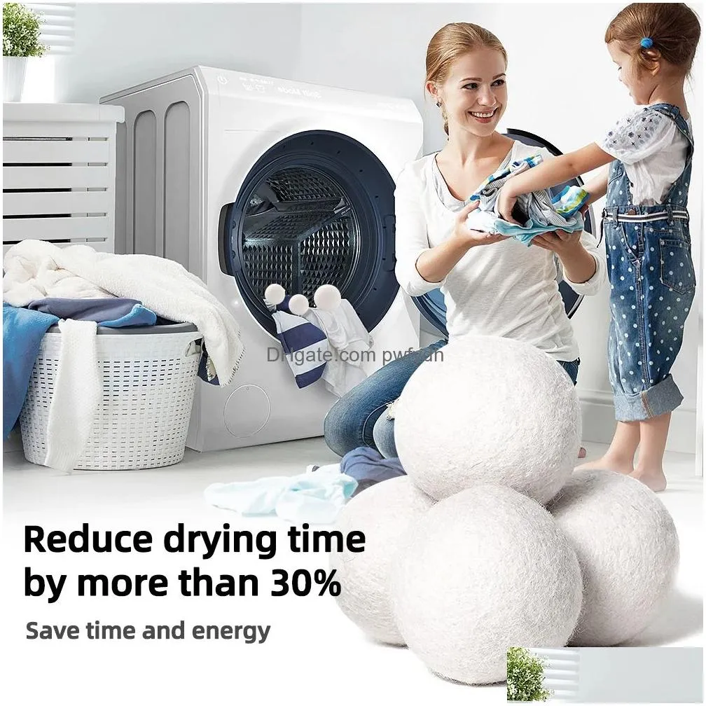 wool dryer balls laundry products premium reusable natural fabric softener static reduces helps dry clothes in laundrys quicker
