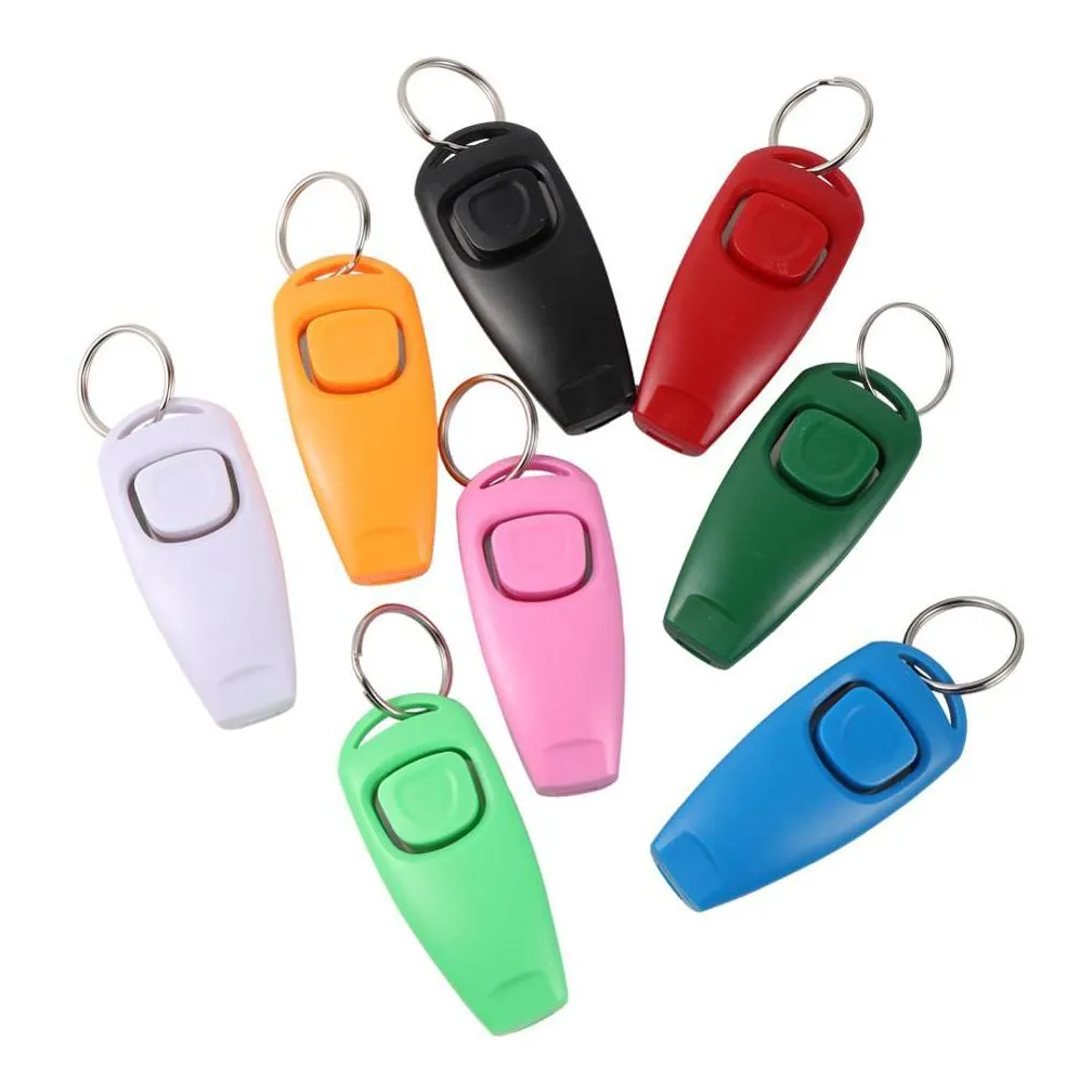 Dog Training & Obedience Pet Dog Whistle And Clicker Puppy Stop Barking Training Aid Tool Portable Trainer Products Supplies 1 Pc Drop Dhy1T