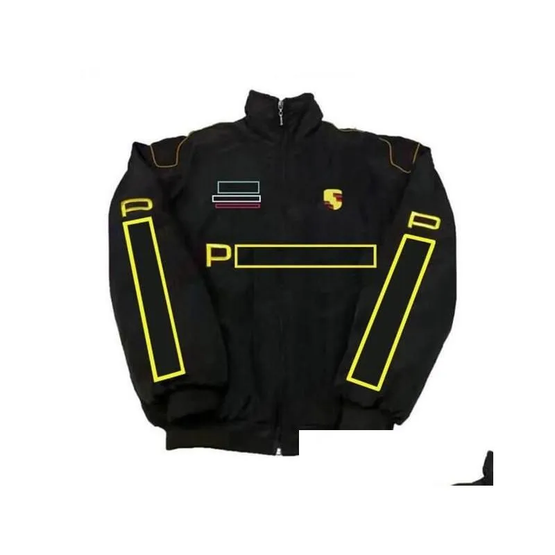 New F1 Formula One Racing Jacket Autumn and Winter Full Embroidery Logo Cotton Clothing Spot Sale