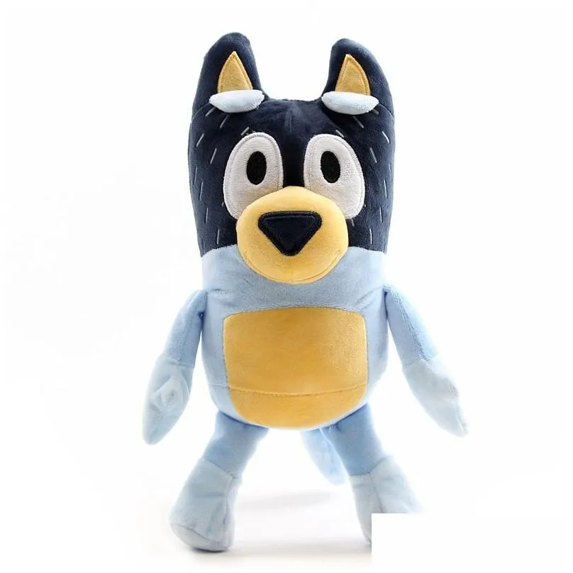 Wholesale and retail 28cm puppy family orange blue coat dog parents plush doll toys cute gift