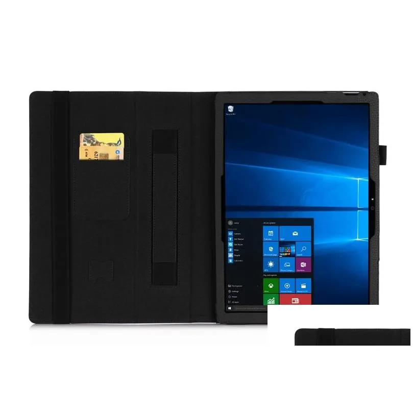 Luxury PU Leather Case Cover for Microsoft Surface Pro 2017 Pro 6 2018 Pro 3 4 5 123 inch Tablet Hand Holder Grip Shell Card