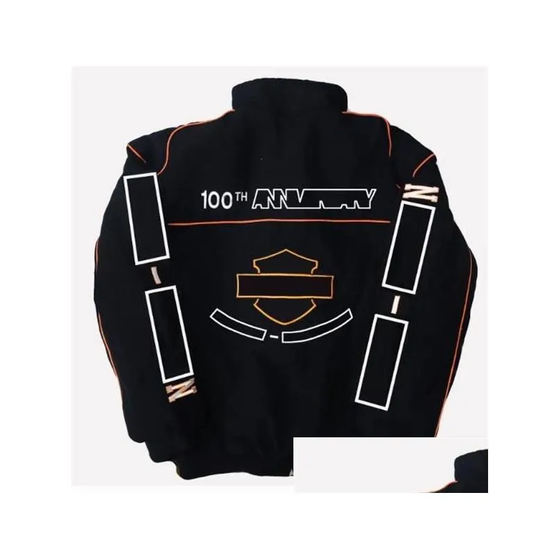 New F1 Formula One Racing Jacket Autumn and Winter Full Embroidery Logo Cotton Clothing Spot Sale