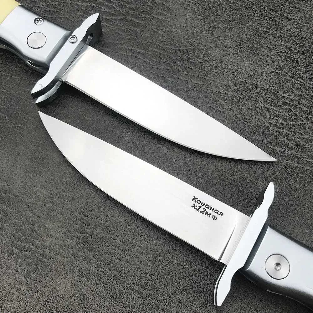 Knife Russian Finka NKVD EDC Combat Knife 440C Hunting Tactical Tools with Sheath Outdoor Folding Knife Self Defense Multi Knife