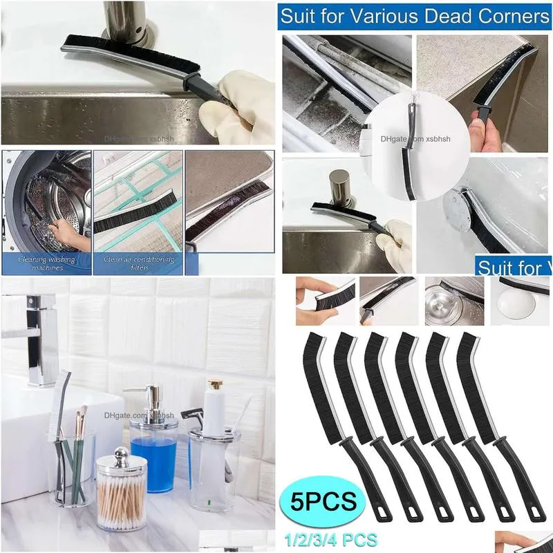  hard-bristled crevice cleaning brush grout cleaner scrub brush deep tile joints crevice gap cleaning brush tools accessories