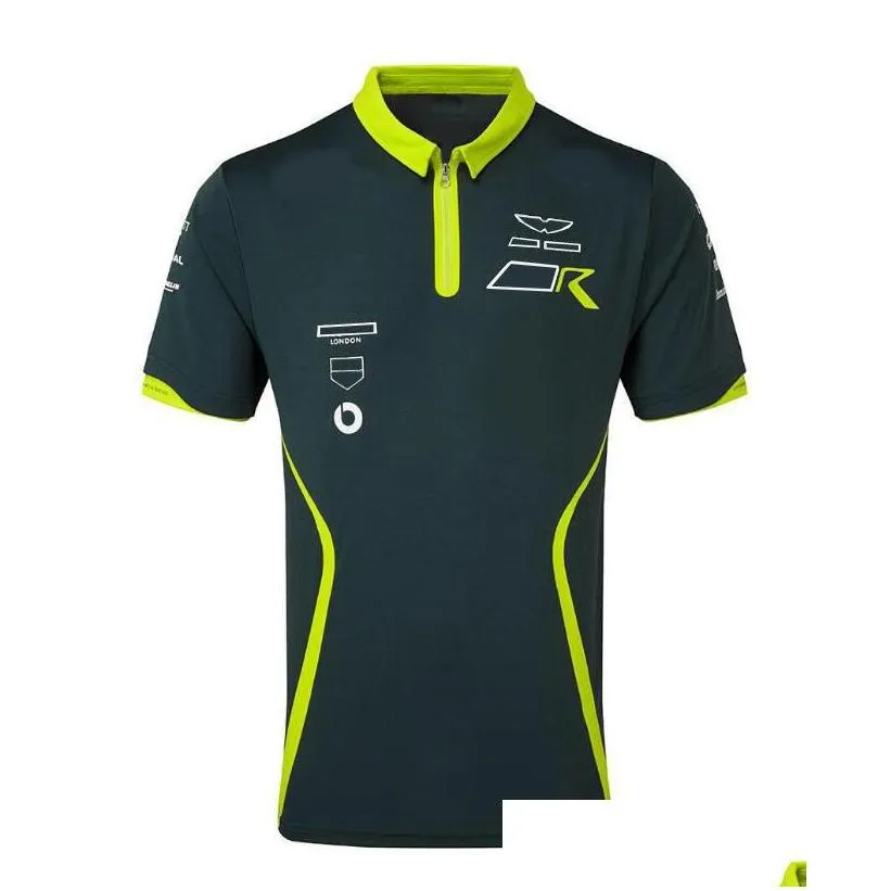 F1 racing suit polo shirt Williams lapel short sleeve T-shirt polyester quick-drying can be customized
