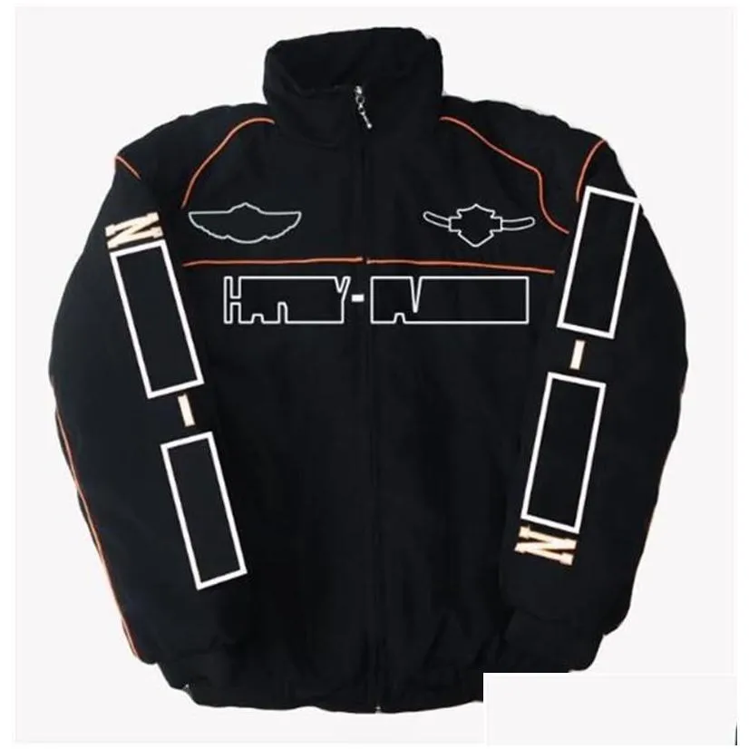 New F1 Formula One Racing Jacket Autumn and Winter Full Embroidery Logo Cotton Clothing Spot Sale