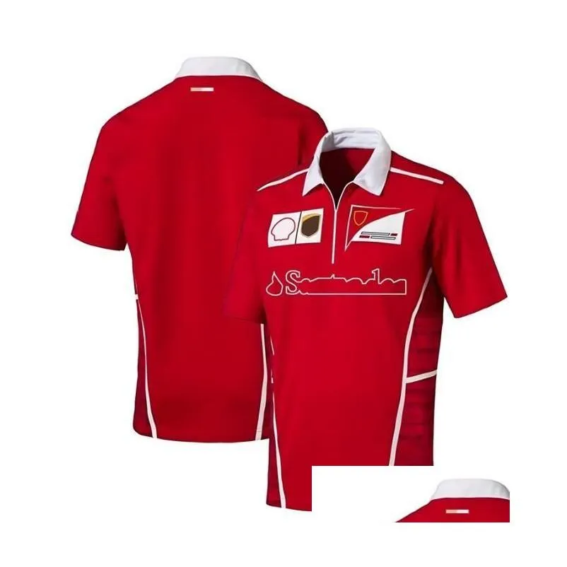 F1 Formula One racing polo suit summer team lapel T-shirt same style customization