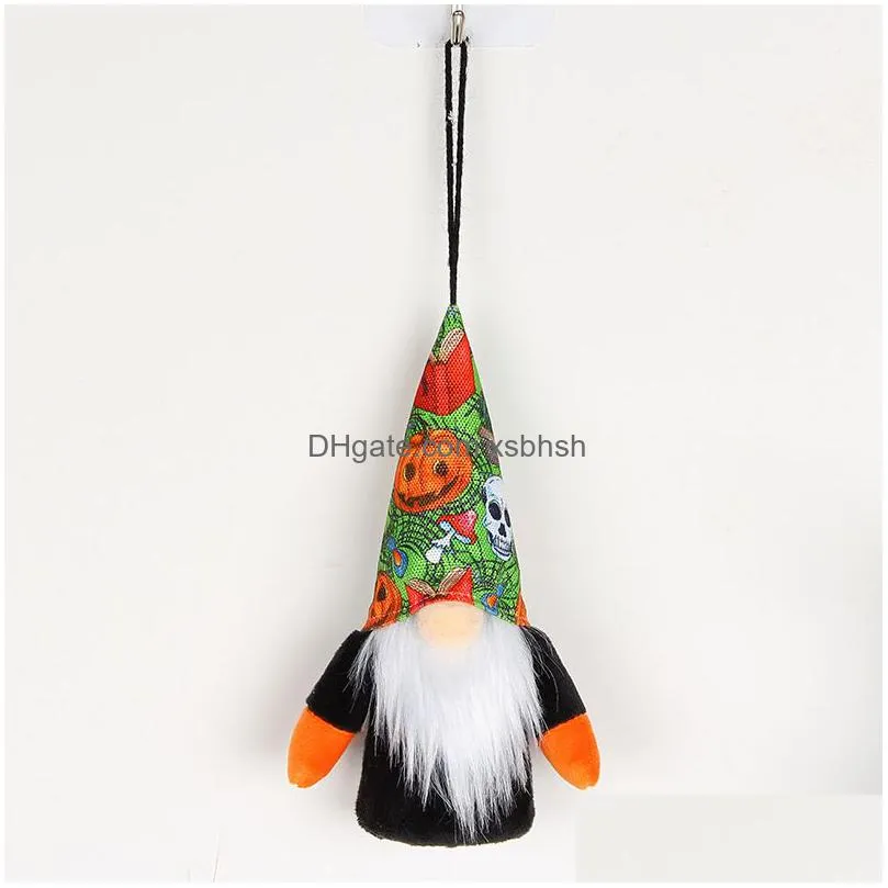 halloween led gnomes ornament handmade witch swedish tomte gnome dwarf for home halloween day party table decorations kids gift