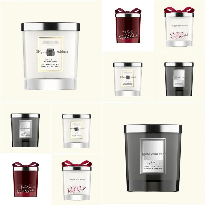 luxuries designer scented candle man women english pear red rose fragrance candles room deodorant