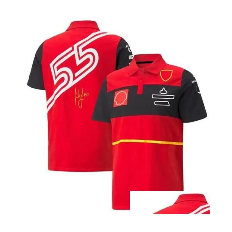 F1 Formula One racing polo suit summer team lapel T-shirt same style customization