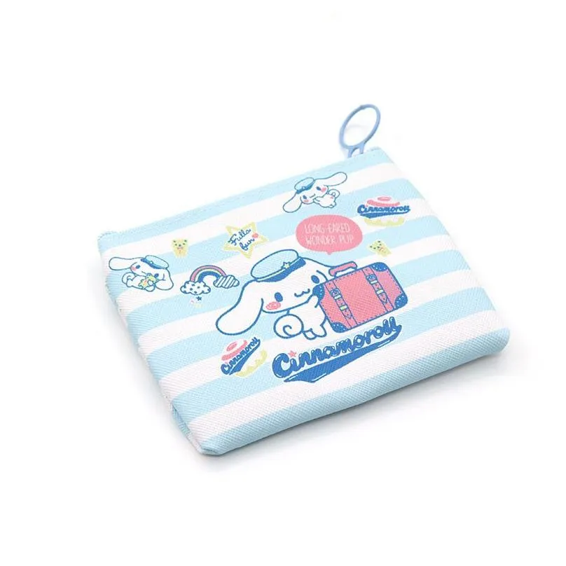 Girl Cute Kuromi Cinnamoroll Coin Purse Children Cute Accessories Big Capactiy Zipper Bag