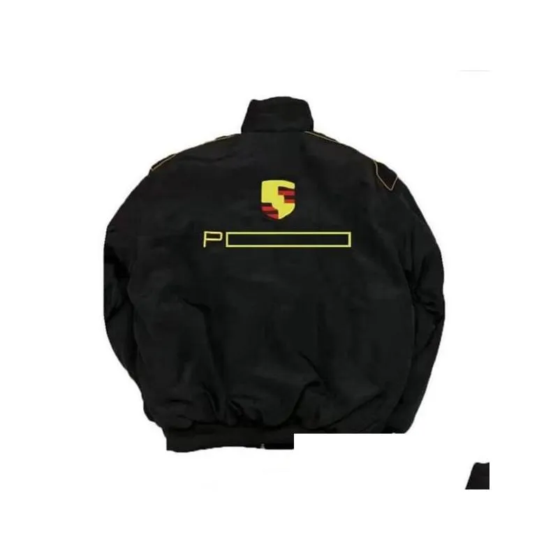 New F1 Formula One Racing Jacket Autumn and Winter Full Embroidery Logo Cotton Clothing Spot Sale