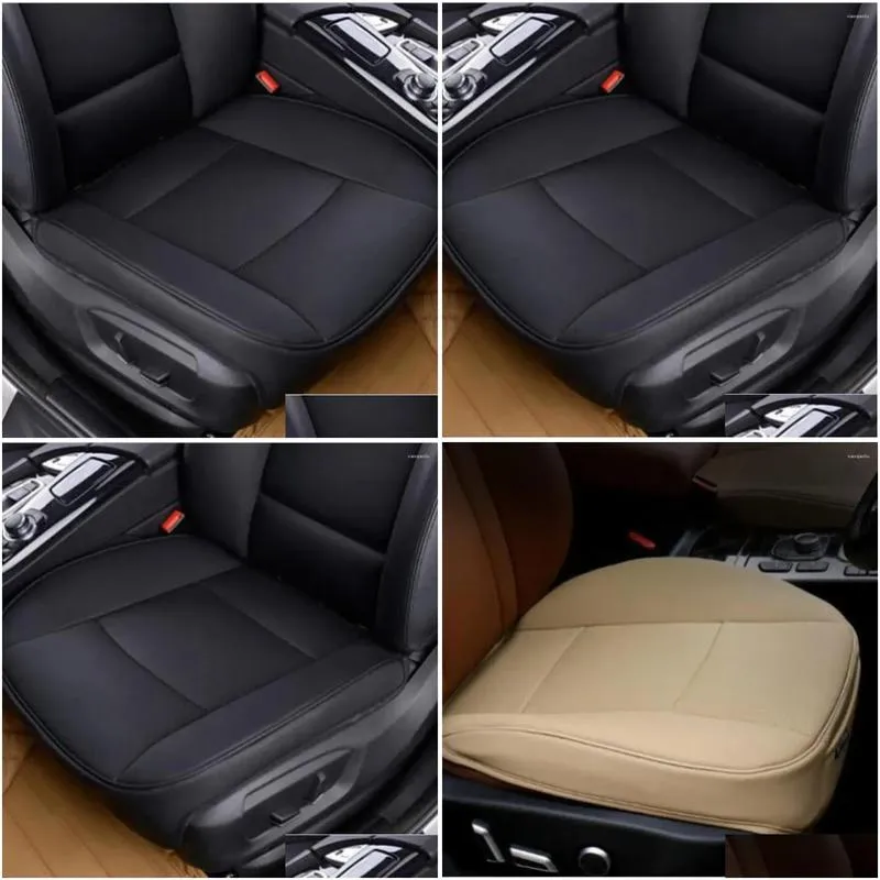 Car Seat Covers Universal Cushion Cover Protector Front Pad Mat Pu Leather Protection Interior Accessories