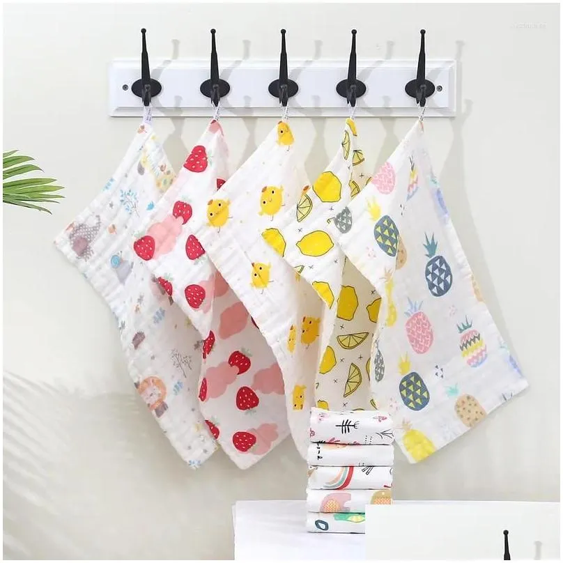Blankets 6 Layers Cotton Soft Baby Towels Face Towel Handkerchief Bathing Feeding Washcloth Wipe Burp Cloth