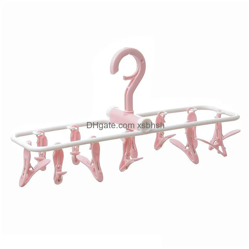 portable folding travel clothes hangers with clips lightweight shirts socks underwear clothes hangers drying rack for home outdoor