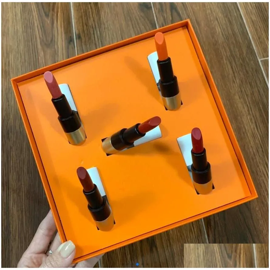 EPACK Lipstick Box Venye Exclusive Par Les Depositares Agrees Color 21/33/75/68/85 1.5g 5pcs Kit